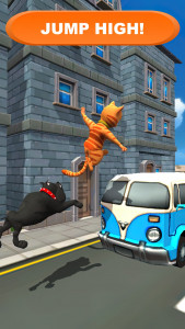 اسکرین شات برنامه Cat Leo Run - Talking Cat Run 2