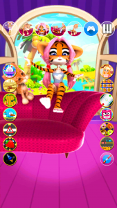 اسکرین شات برنامه Cat: Talking Cat Virtual Pet 3