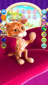 اسکرین شات برنامه Cat: Talking Cat Virtual Pet 4