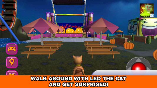 اسکرین شات 5 بازی Halloween Cat Theme Park 3D