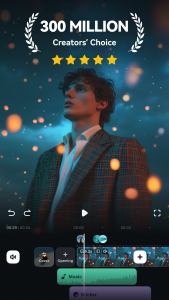 اسکرین شات 1 برنامه Filmora：AI Video Editor, Maker