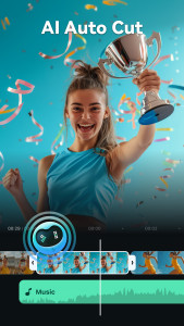 اسکرین شات 4 برنامه Filmora：AI Video Editor, Maker
