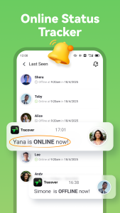 اسکرین شات 1 برنامه Tracover: Chat Track & Recover