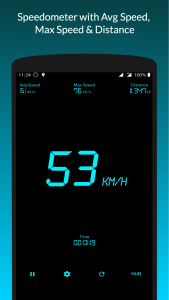 اسکرین شات برنامه Speedometer GPS HUD 1