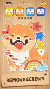 اسکرین شات 2 بازی Woodle Screw Jam: Nuts & Bolts