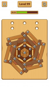 اسکرین شات 4 بازی Nuts Bolts ASMR - Wood Nuts