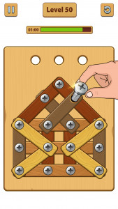 اسکرین شات 1 بازی Nuts Bolts ASMR - Wood Nuts