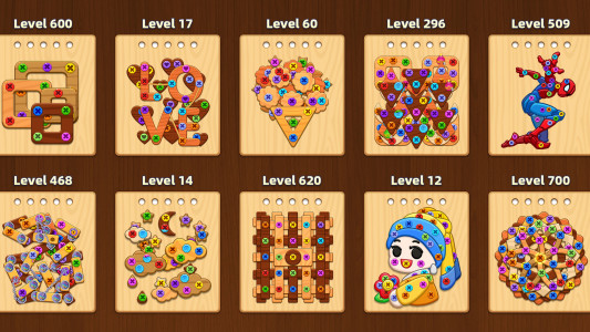 اسکرین شات 7 بازی Wood Screw Puzzle - Bolts Sort