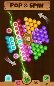 اسکرین شات بازی Wood Pop - Spin Bubbles 3