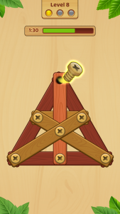 اسکرین شات 1 بازی Wood Screw: Nuts And Bolts