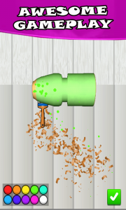 اسکرین شات بازی Wood Turning 3d Carving Game 2
