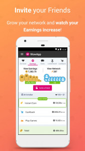 اسکرین شات 3 برنامه WowApp - Earn. Share. Do Good