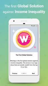 اسکرین شات 1 برنامه WowApp - Earn. Share. Do Good
