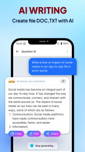 اسکرین شات برنامه Word Editor - AI Writer 2