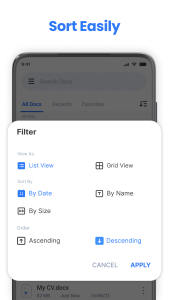 اسکرین شات 5 برنامه Word Reader & Docs Creator