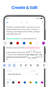 اسکرین شات 2 برنامه Word Reader & Docs Creator