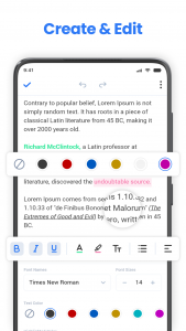 اسکرین شات برنامه Word Reader & Docs Creator 2