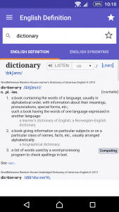 اسکرین شات برنامه WordReference.com dictionaries 2