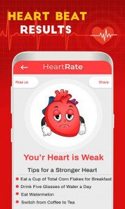 اسکرین شات برنامه Heart Rate Monitor Pulse Checker:  BPM Tracker 6