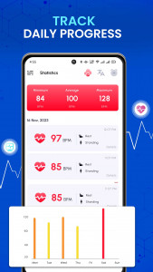 اسکرین شات برنامه Heart Rate Monitor BPM Tracker 3