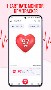 اسکرین شات برنامه Heart Rate Monitor BPM Tracker 4