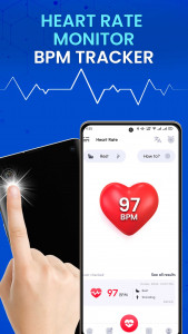 اسکرین شات برنامه Heart Rate Monitor BPM Tracker 1