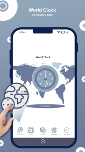 اسکرین شات برنامه World Clock-Smart Country Clock Time 7