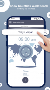 اسکرین شات برنامه World Clock-Smart Country Clock Time 4