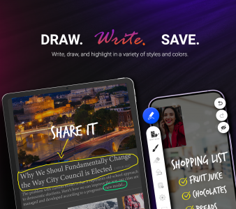 اسکرین شات برنامه Draw & Write on Any Screen 1