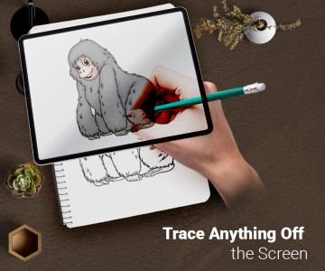 اسکرین شات 1 برنامه Draw : Trace & Sketch