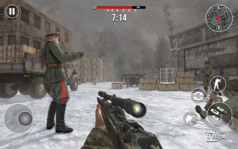 اسکرین شات 4 بازی World War 2 Gun Games Offline