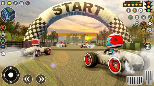 اسکرین شات بازی Kart Rush Racing - Smash karts 1