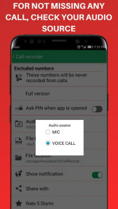 اسکرین شات برنامه Automatic Call Recorder - Auto Call Recorder 7