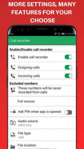 اسکرین شات برنامه Automatic Call Recorder - Auto Call Recorder 5