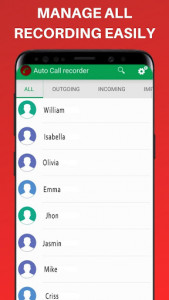 اسکرین شات برنامه Automatic Call Recorder - Auto Call Recorder 3