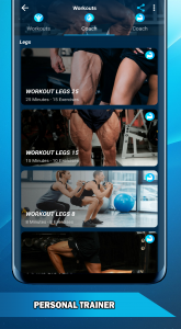 اسکرین شات برنامه Leg Workouts: Leg day routine 4