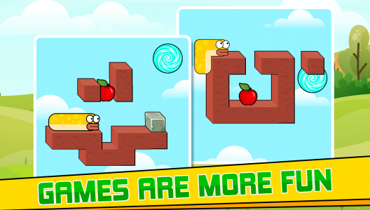 اسکرین شات 2 بازی Worm eat apple puzzle worm