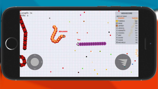 اسکرین شات بازی Minhoca Snake Games: Worm Zone 3