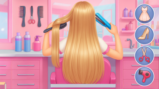اسکرین شات 1 برنامه Girl Hair Salon and Beauty