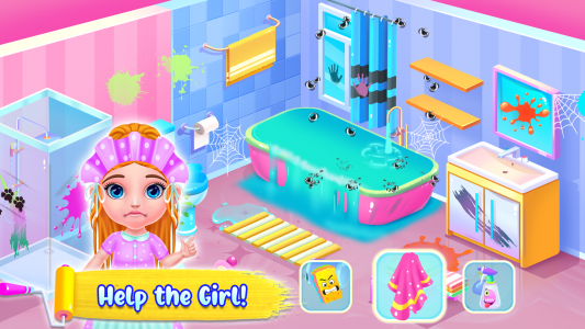 اسکرین شات برنامه Princess Doll House Cleaning 7