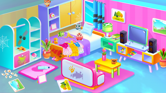 اسکرین شات برنامه Princess Doll House Cleaning 2