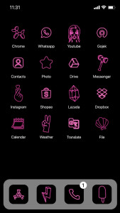 اسکرین شات برنامه Wow Pink Venom Icon Pack 2