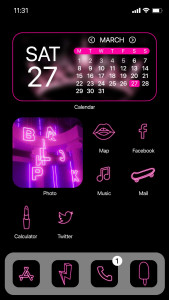 اسکرین شات برنامه Wow Pink Venom Icon Pack 1