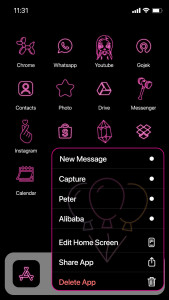 اسکرین شات برنامه Wow Pink Venom Icon Pack 6