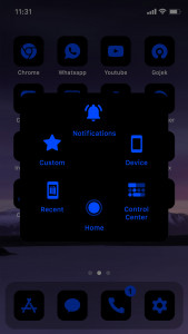 اسکرین شات برنامه Wow Blue Dark Theme, Icon Pack 7