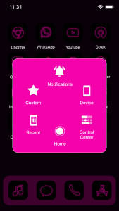 اسکرین شات برنامه Wow Pink Neon Theme, Icon Pack 6