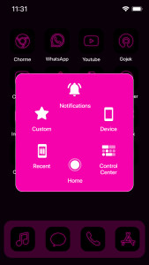 اسکرین شات 6 برنامه Wow Pink Neon Theme, Icon Pack
