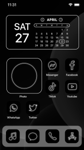 اسکرین شات 1 برنامه Wow Black or White - Icon Pack