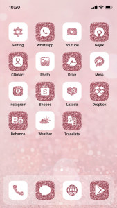 اسکرین شات برنامه Wow Rose Glitter Icon Pack 2