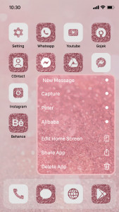 اسکرین شات برنامه Wow Rose Glitter Icon Pack 5